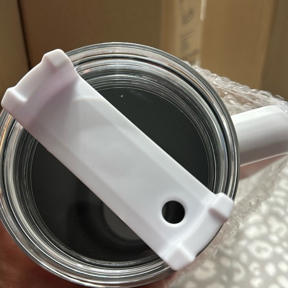 40 OZ Bling Tumbler w Handle Straw and Lid, Large Vacuum Insulated Leakproof - Picture 2 of 4